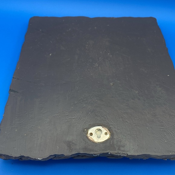 Native American hand painted 3D raised decor on slate Oh Great Spirit grant - Picture 6 of 7